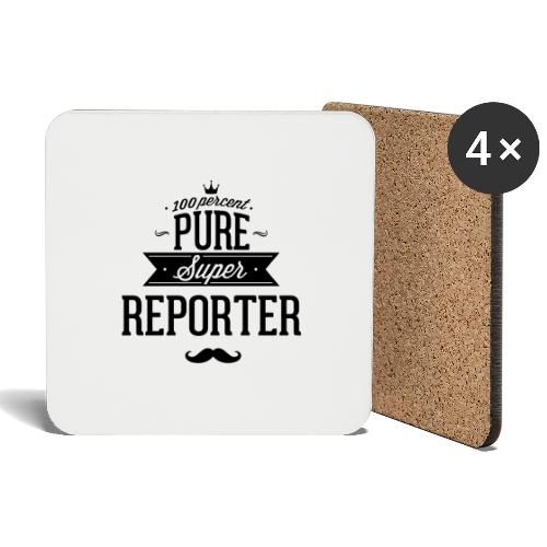 100 Prozent super Reporter - Untersetzer (4er-Set)