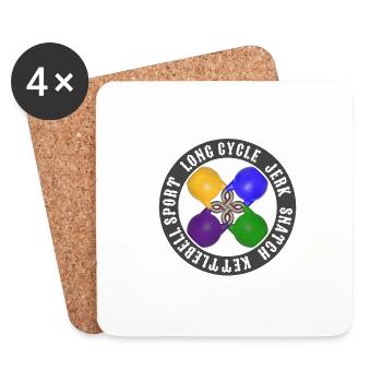 Pure Kettlebell sport - Coasters (set of 4) - white - Front