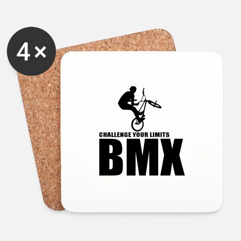 BMX - Untersetzer (4er-Set) - Weiß