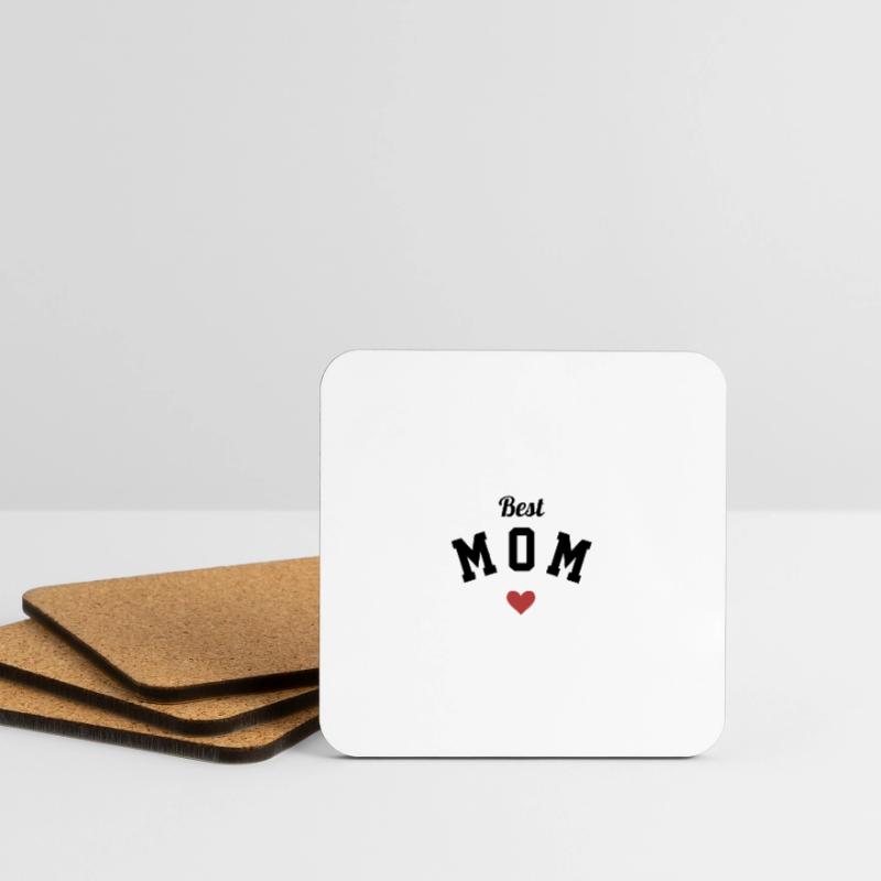 Beste Mutter, Herz, Muttertag, Mutter Untersetzer (4er-Set)