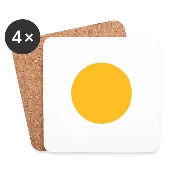 Sphere geometry - Coasters (set of 4) - white - Front