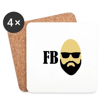 FBI - Untersetzer (4er-Set) - Weiß - Vorne
