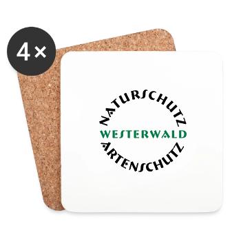 naturschutz westerwald - Untersetzer (4er-Set) - Weiß - Vorne