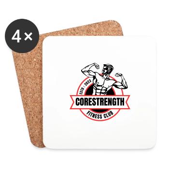 Corestrenght - Dessous de verre (lot de 4) - blanc - Devant