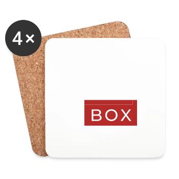 Drink outside the box - Untersetzer (4er-Set) - Weiß - Vorne