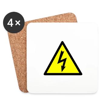 High Voltage - Untersetzer (4er-Set) - Weiß - Vorne