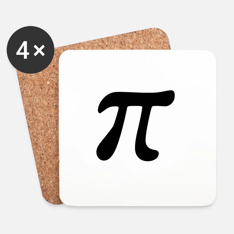 archimedes π - Untersetzer (4er-Set) - Weiß