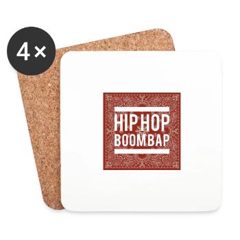 Boom Bap - Untersetzer (4er-Set) - Weiß - Vorne