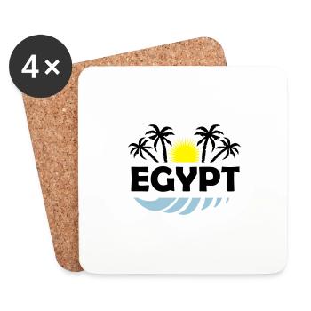 egypt - Coasters (set of 4) - white - Front