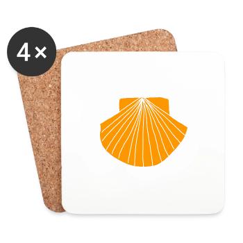 Shell - Coasters (set of 4) - white - Front