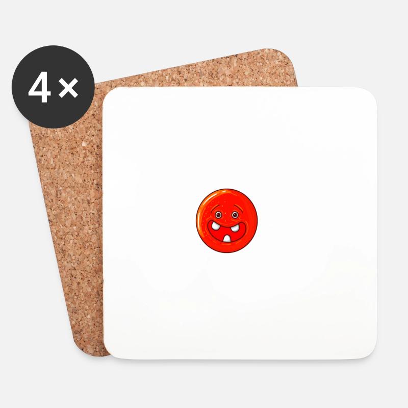 Zähne - Untersetzer (4er-Set) - Weiß