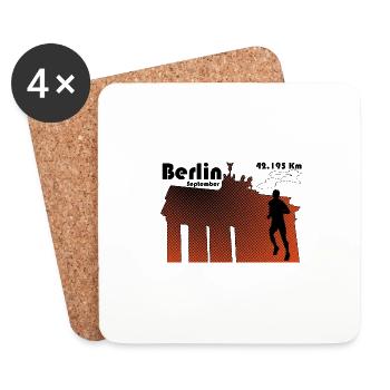 Berlin marathon - Coasters (set of 4) - white - Front