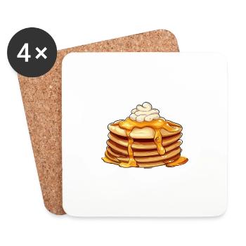 Crêpes - Dessous de verre (lot de 4) - blanc - Devant