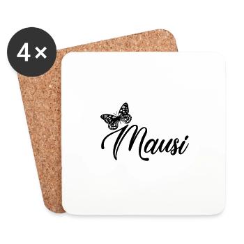 Mausi - Untersetzer (4er-Set) - Weiß - Vorne
