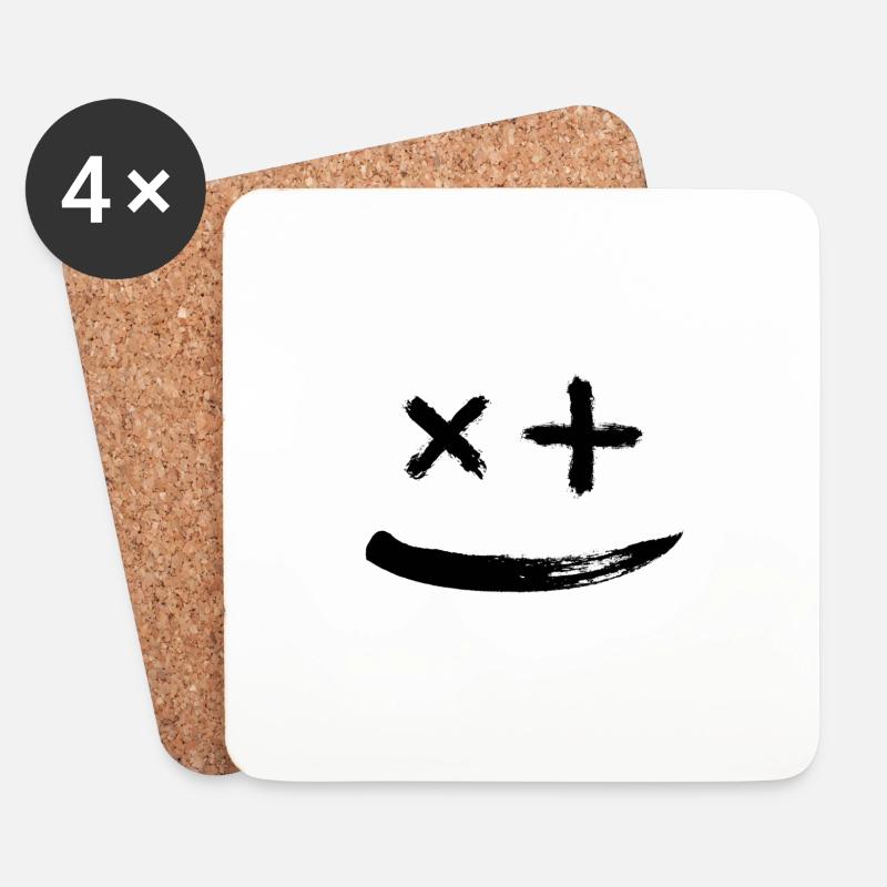 Smile - Untersetzer (4er-Set) - Weiß