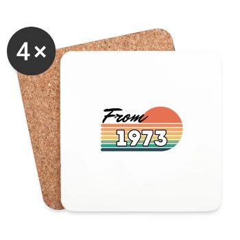 From 1973 - Coasters (set of 4) - white - Front