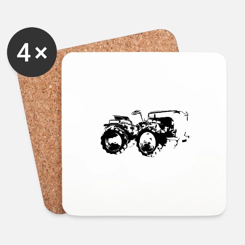 A55 - Untersetzer (4er-Set) - Weiß