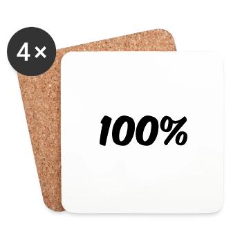 100 - Coasters (set of 4) - white - Front