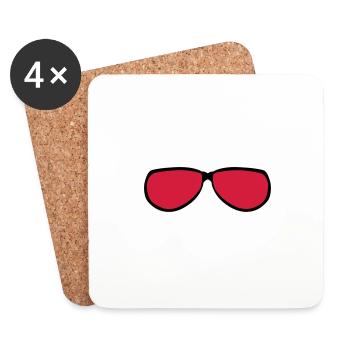 Sonnenbrille 5128 - Untersetzer (4er-Set) - Weiß - Vorne