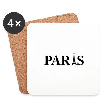 Paris - Dessous de verre (lot de 4) - blanc - Devant