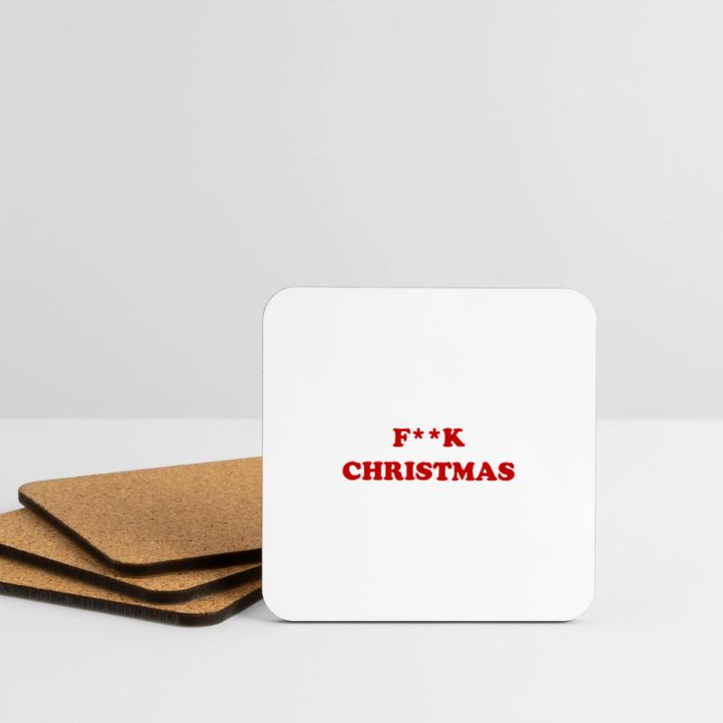 F**K Weihnachten Untersetzer (4er-Set)