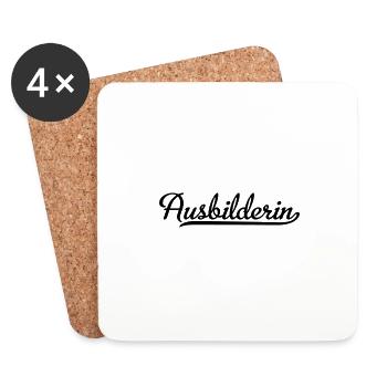 Ausbilderin - Untersetzer (4er-Set) - Weiß - Vorne