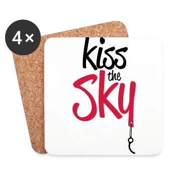 Kiss the Sky - Coasters (set of 4) - white - Front