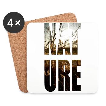 nature n ° 2 - Dessous de verre (lot de 4) - blanc - Devant