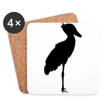 shoebill_s1 - Untersetzer (4er-Set) - Weiß - Vorne