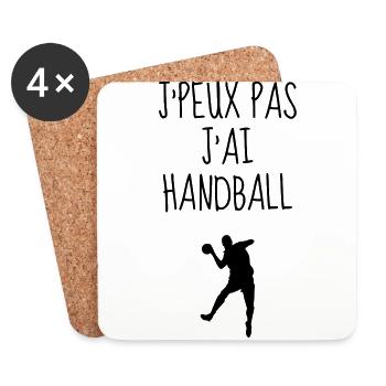Handball Handballer Handballeur Sport Winner - Coasters (set of 4) - white - Front