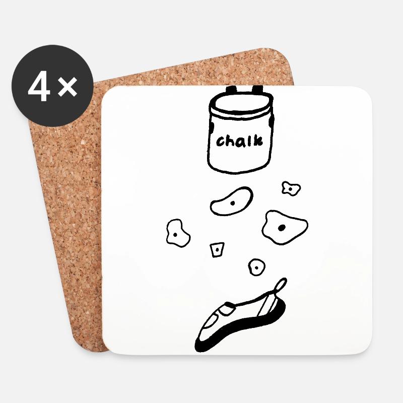 boulder gear - Coasters (set of 4) - white