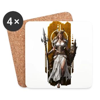 Frigg, Queen of Asgard: Guardian of the Realm - Coasters (set of 4) - white - Front