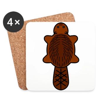 Bieber Bieber fur hunts hunter huntress - Coasters (set of 4) - white - Front