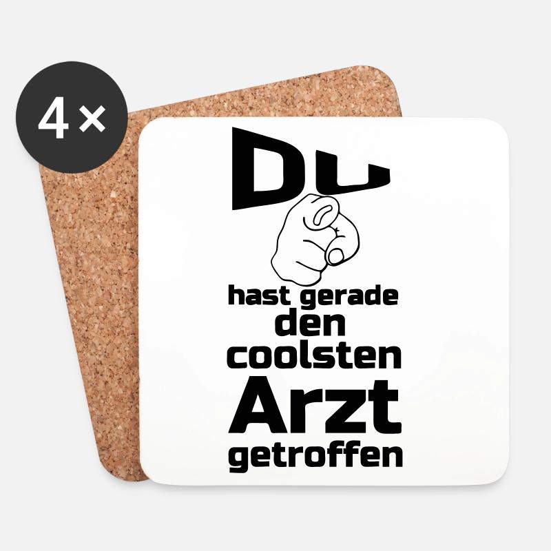 Coolster Arzt Geschenk - Untersetzer (4er-Set) - Weiß