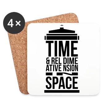 Tardis - Coasters (set of 4) - white - Front