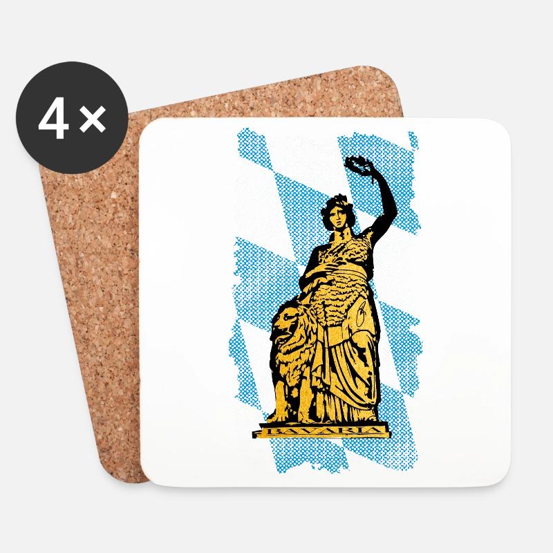 Bavaria - Untersetzer (4er-Set) - Weiß