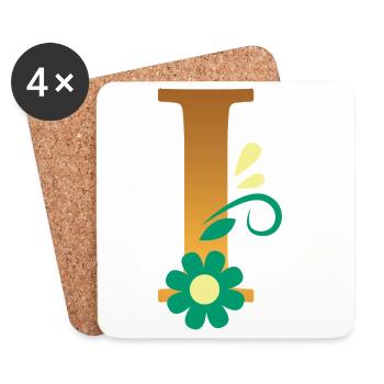 I - Untersetzer (4er-Set) - Weiß - Vorne