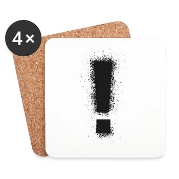 ! - Coasters (set of 4) - white - Front