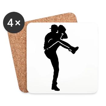 Baseball - Coasters (set of 4) - white - Front