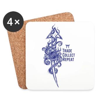Trade Collect Repeat-Booster-Sammelkarte - Untersetzer (4er-Set) - Weiß - Vorne