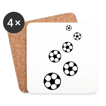Soccer soccer - Coasters (set of 4) - white - Front