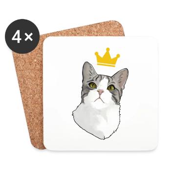 Mortier King - Dessous de verre (lot de 4) - blanc - Devant