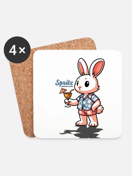 Squirt my first choice - Coasters (set of 4) - white