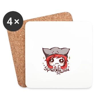 lucy sparkle - Untersetzer (4er-Set) - Weiß - Vorne