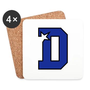 d_letter - Untersetzer (4er-Set) - Weiß - Vorne