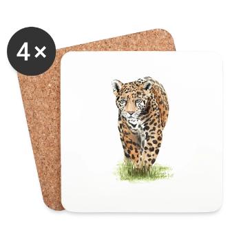 Jaguar - Untersetzer (4er-Set) - Weiß - Vorne