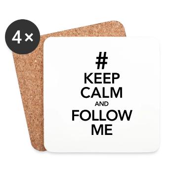 KEEP CALM AND ORDER ME! - Coasters (set of 4) - white - Front