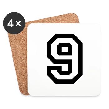 9 - Dessous de verre (lot de 4) - blanc - Devant