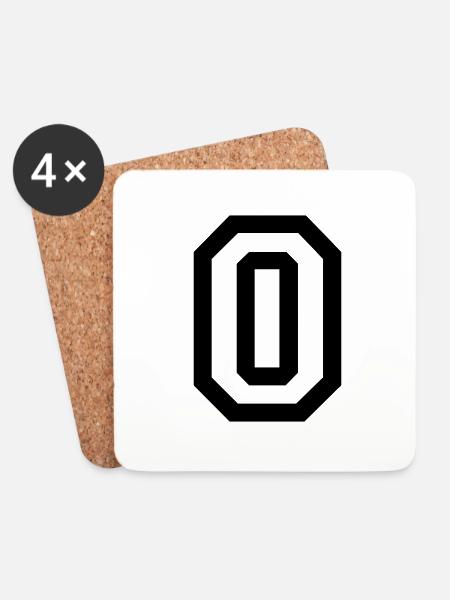 zero - Coasters (set of 4) - white