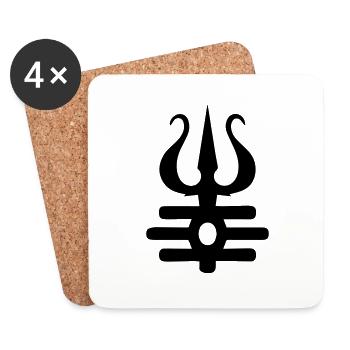 Shiva - Untersetzer (4er-Set) - Weiß - Vorne